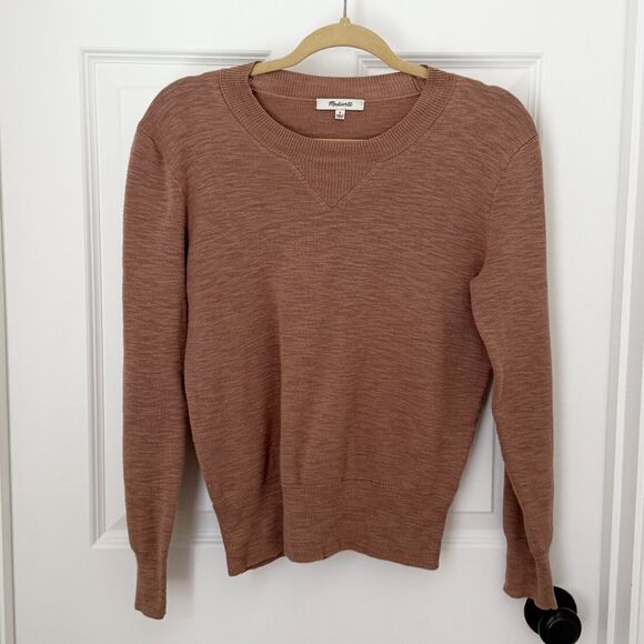 Women Madewell Milestone Pullover Sweater Classic Fit in Warm Ash Size Small - Picture 2 of 7